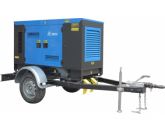 ТСС ЭД-300-Т400-2РКМ26 в шумозащитном кожухе на прицепе с АВР